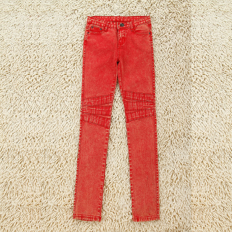 2013 spring female jeans pants slim pencil pants plus size