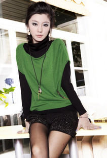 2013 spring female rabbit hair batwing sleeve elegant sweater vest sweater