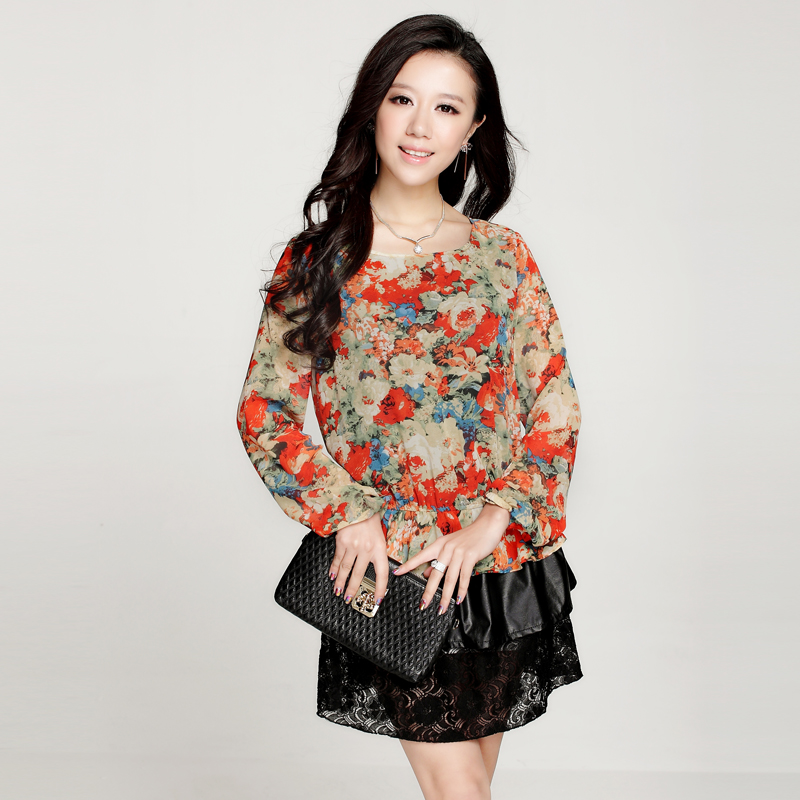 2013 spring female slim lace leather patchwork faux two piece elegant one-piece dress