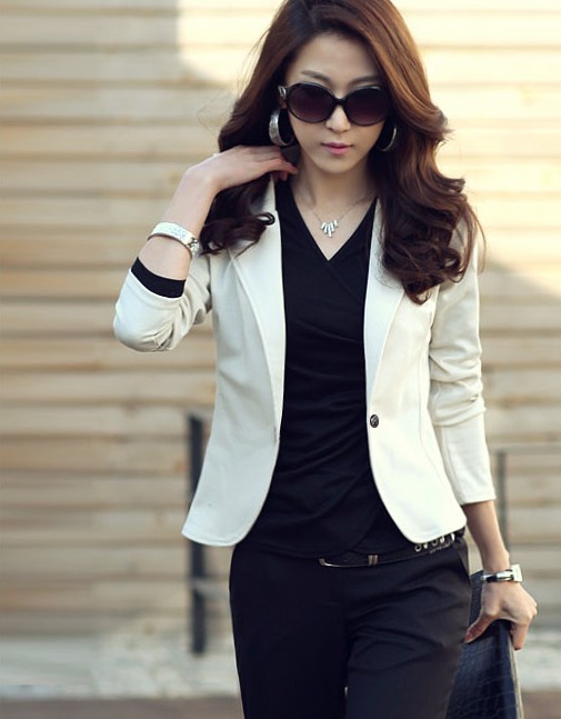 2013 spring four-color women's jacket  women suit free shipping