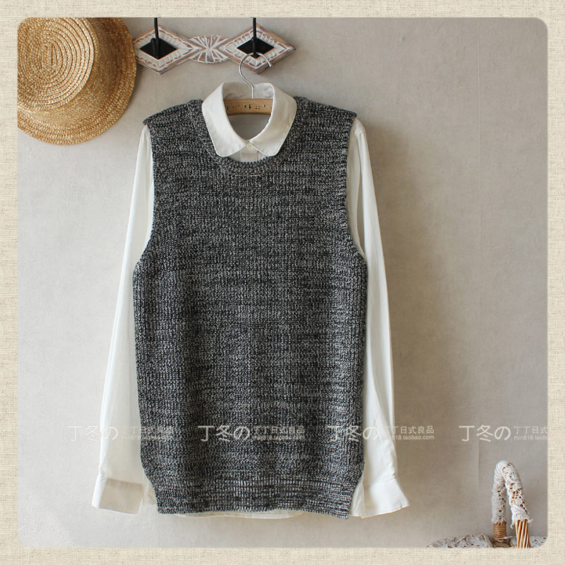 2013 spring fresh fancy sleeveless sweater vest women's