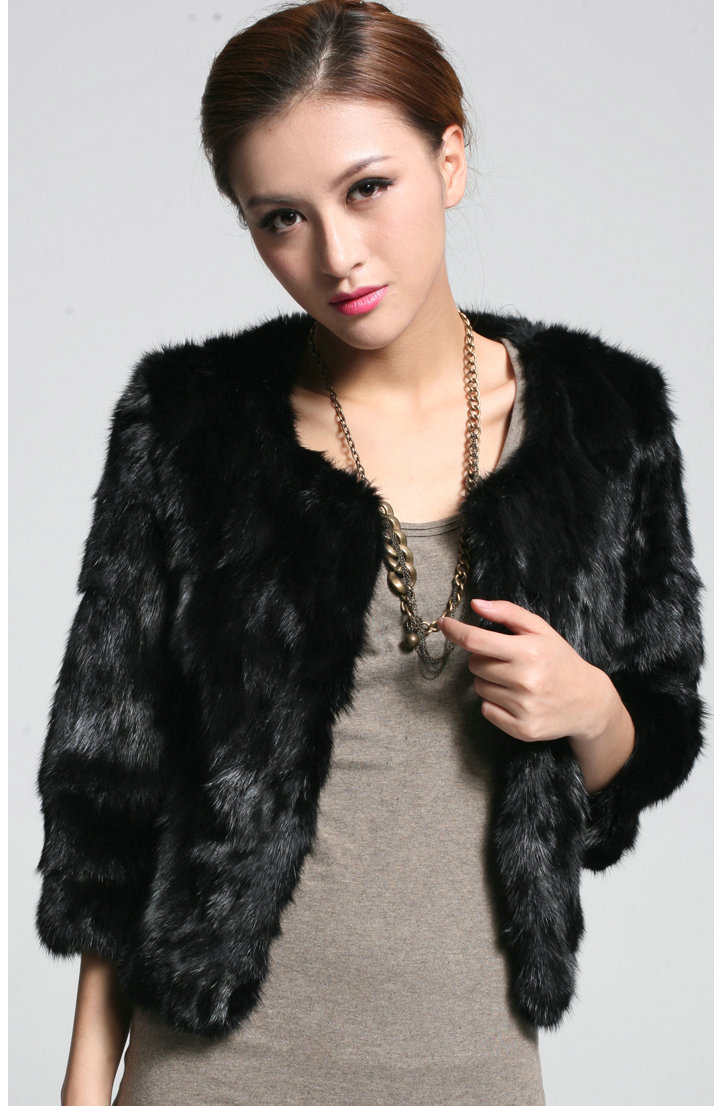 2013 spring fur coat women 9 slim faux wool short design outerwear