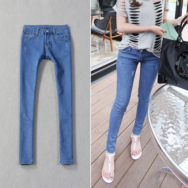 2013 spring jeans pencil pants slim skinny pants trousers women's trousers boot cut jeans