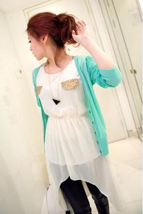 2013 Spring low-high 3 sleeveless one-piece dress women free shipping