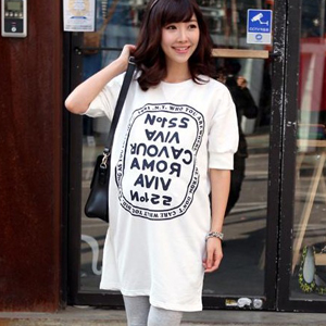 2013 spring maternity clothing maternity short-sleeve t-shirt plus size maternity top summer