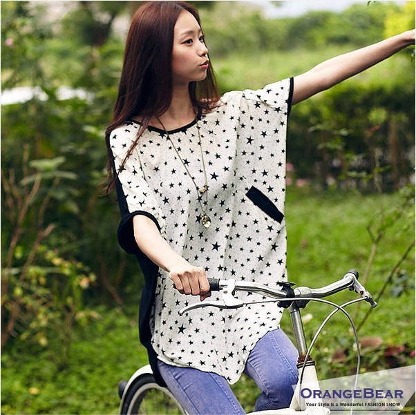 2013 spring maternity clothing plus size mm loose t-shirt summer patchwork fashion short-sleeve maternity top