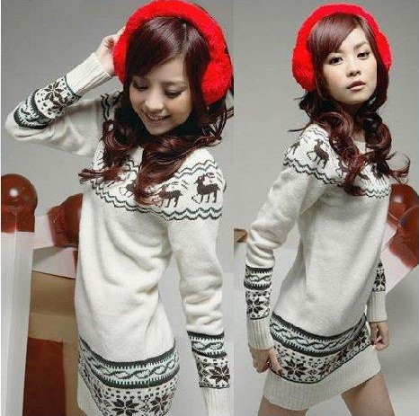 2013 spring new arrival casual onta o-neck medium-long women's pullover sweater