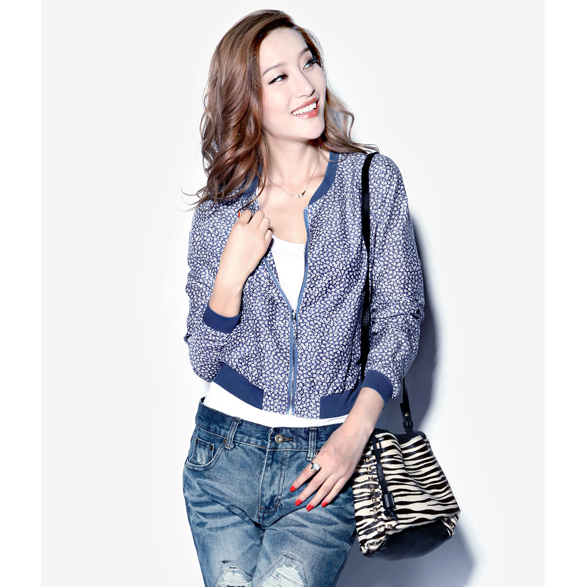 2013 spring new arrival cotton top small short jacket all-match cardigan coat yp7211