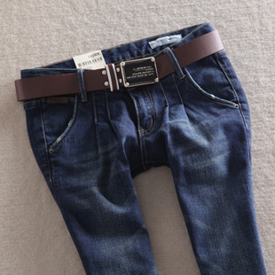 2013 spring new arrival fashion mid waist Dark Blue tight-fitting jeans female pencil pants