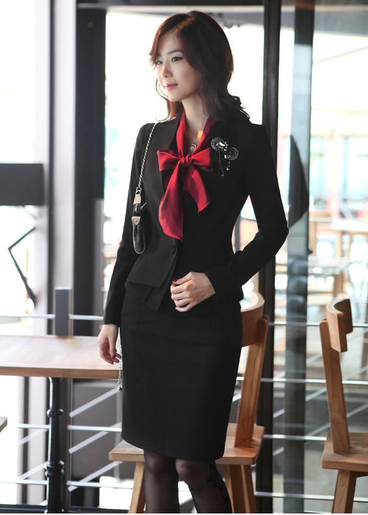 2013 Spring New Arrival Fashion Women Skirt Suits ( Blazer & Skirts ) for OL Ladies Career Business Sets Free Shipping