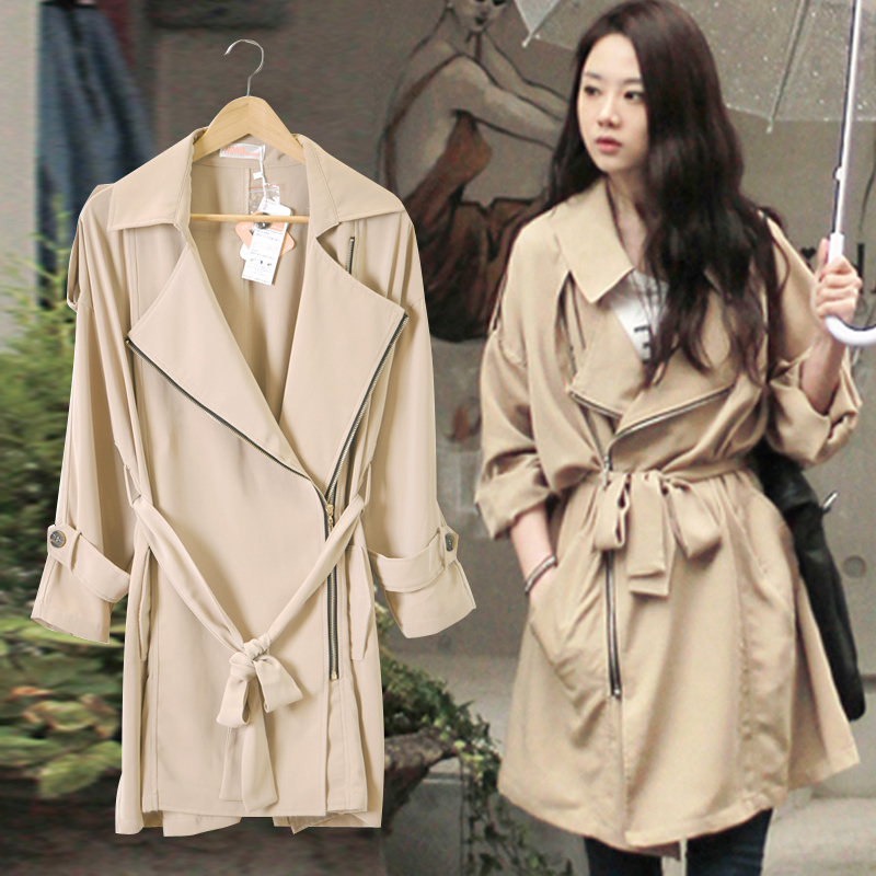 2013 spring new arrival ladies' medium-long sleeve fashion designer coat, autumn outwear jacket for women