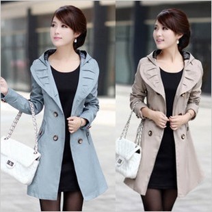 2013 spring new arrival medium-long trench female outerwear spring and autumn outerwear trench dress