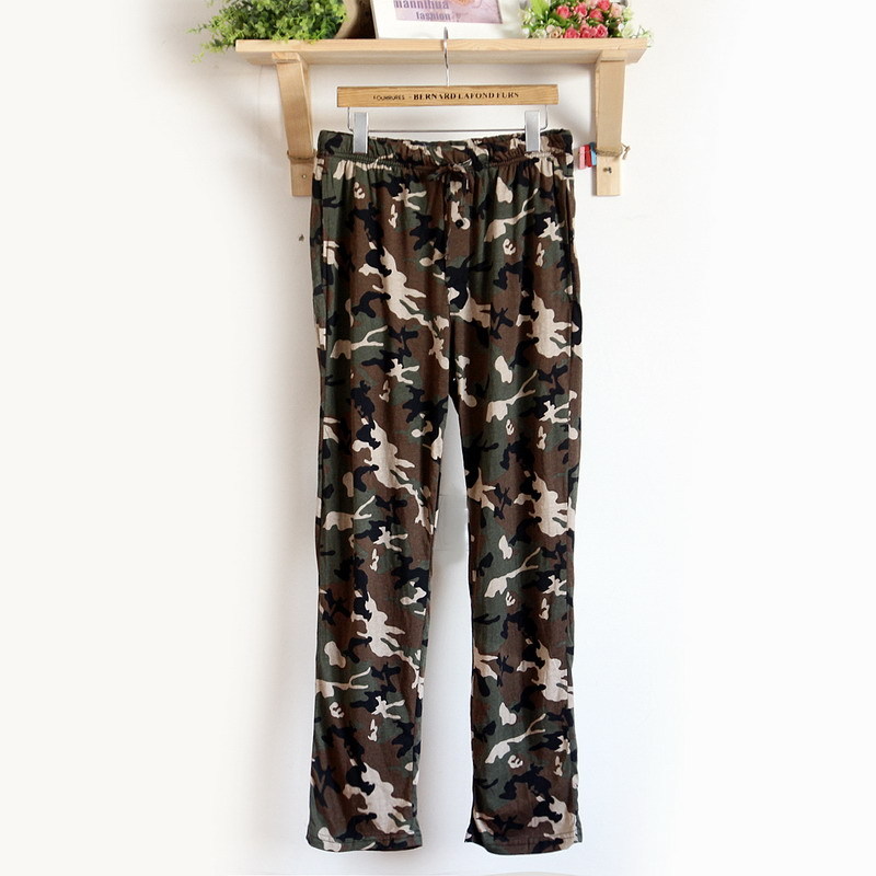 2013 spring new arrival Men 100% cotton derlook trousers pajama pants plus size k00