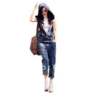 2013 Spring new arrival plus size jeans jumpsuit bib pants trousers female women's jeans free shipping