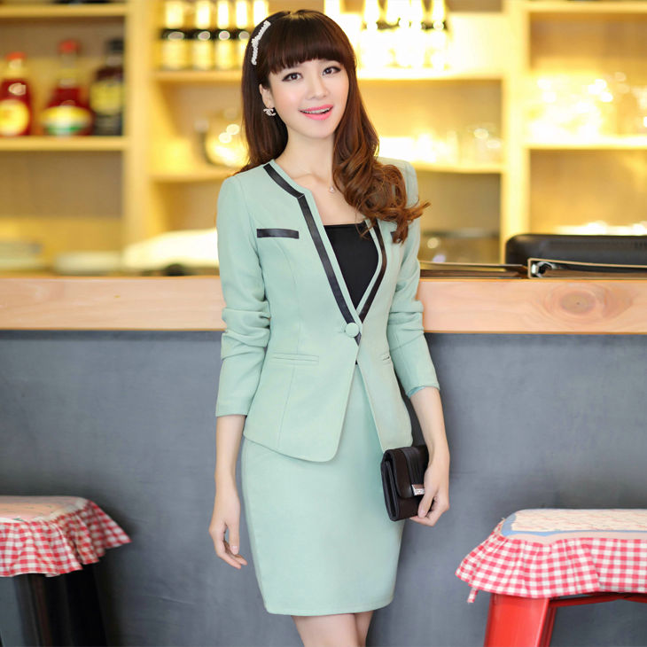 2013 spring new arrival slim professional set work wear triangle set professional women