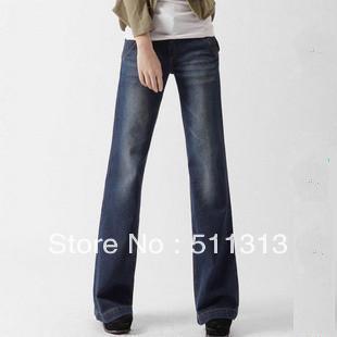 2013 Spring new arrival slim tall flared wide leg pants large size straight pants jeans