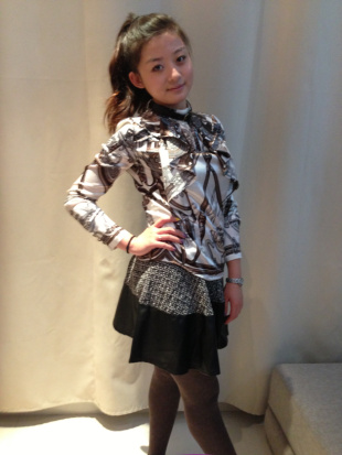 2013 spring new arrival vintage leather houndstooth all-match short skirt bust skirt Women