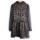 2013 spring new PU leather collar gauze stitching embroidery dress