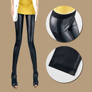 2013 spring new style thin leggings for ladies imitation leather pants  super soft  Free shipping