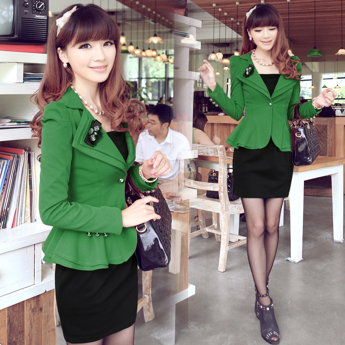 2013 spring ol elegant twinset spaghetti strap one-piece dress corsage set skirt female