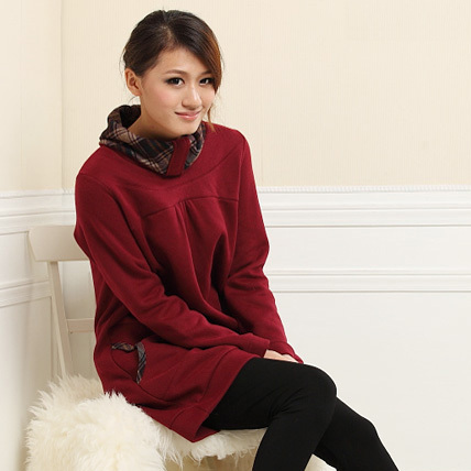 2013 spring popular tianxi turtleneck turn-down collar maternity outerwear cotton ball