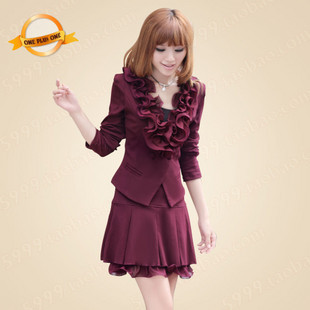 2013 spring professional set women's gentlewomen fashion long-sleeve dress set twinset spring and autumn