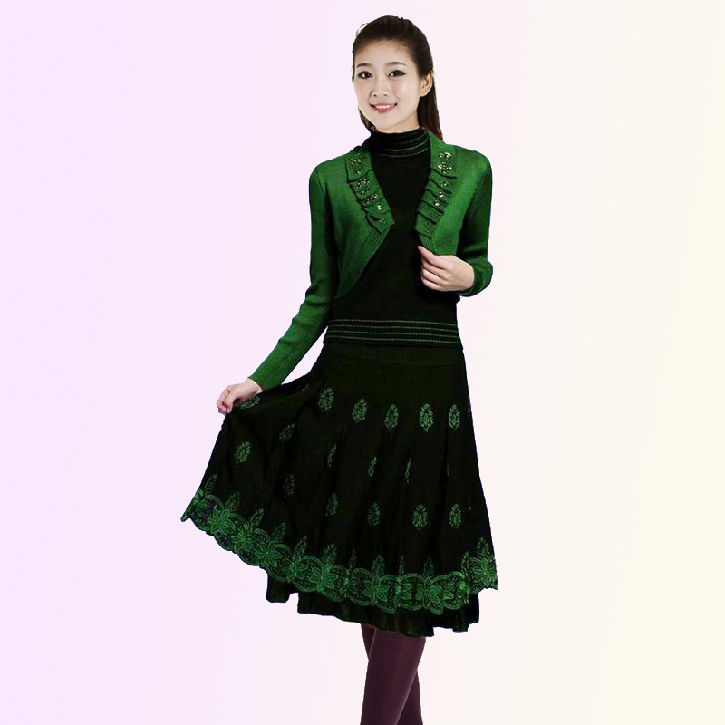 2013 spring slim fashion dress set mother formal clothing elegant piece set professional set dress