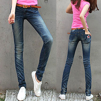 2013 spring slim tights brief retro finishing women's 64301 scratches jeans