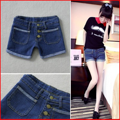 2013 spring sty nda high waist denim shorts mm plus size loose shorts female