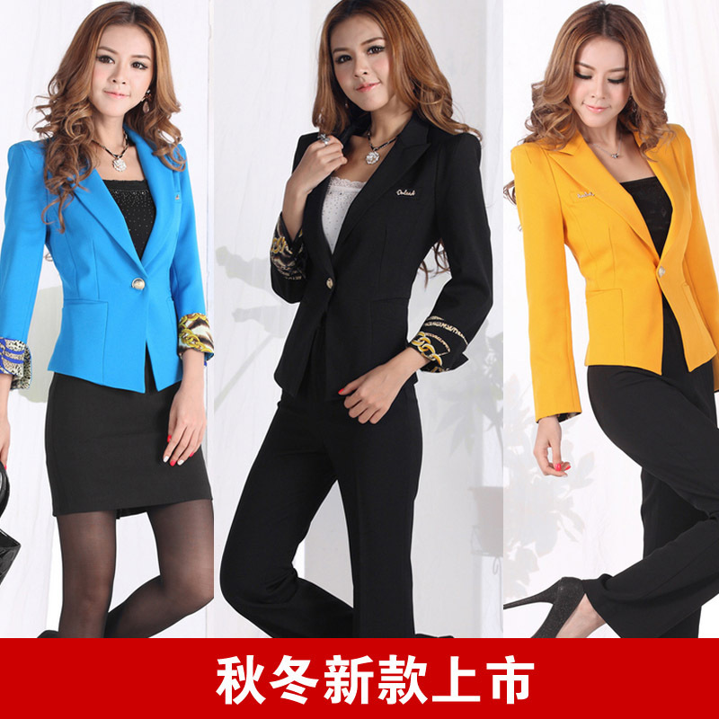 2013 spring suit women's slim long-sleeve professional skirt taoku formal suit work wear y88