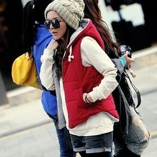 2013 spring winter women's plus size cardigan thickening vest female winter thermal clip cotton vest