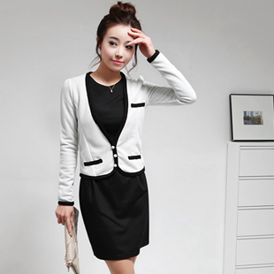 2013 spring women cardigan sweater outerwear sweet ol slim one-piece dress set