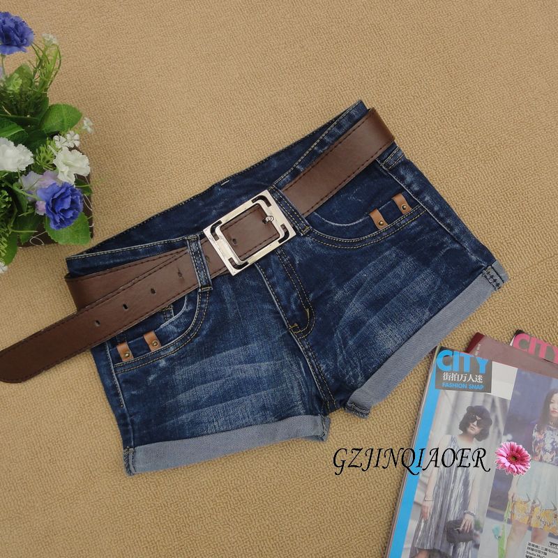 2013 spring women's denim shorts elastic comfortable shorts