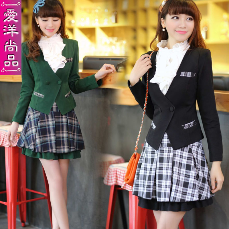 2013 spring women's elegant ol professional set twinset female spring and autumn