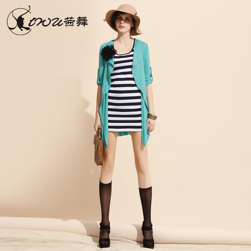 2013 spring women's formal ol slim medium-long outerwear top female