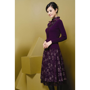 2013 spring women's formal simple slim ol long-sleeve set skirt