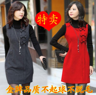 2013 spring women's professional bow set work uniforms tank dress one-piece dress