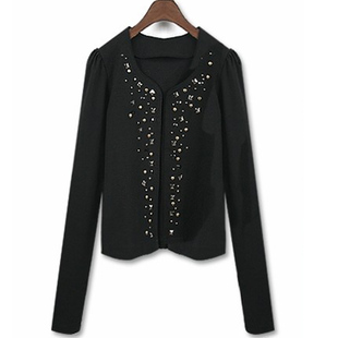 2013 spring women's slim casual spring and autumn short design coat short jacket female