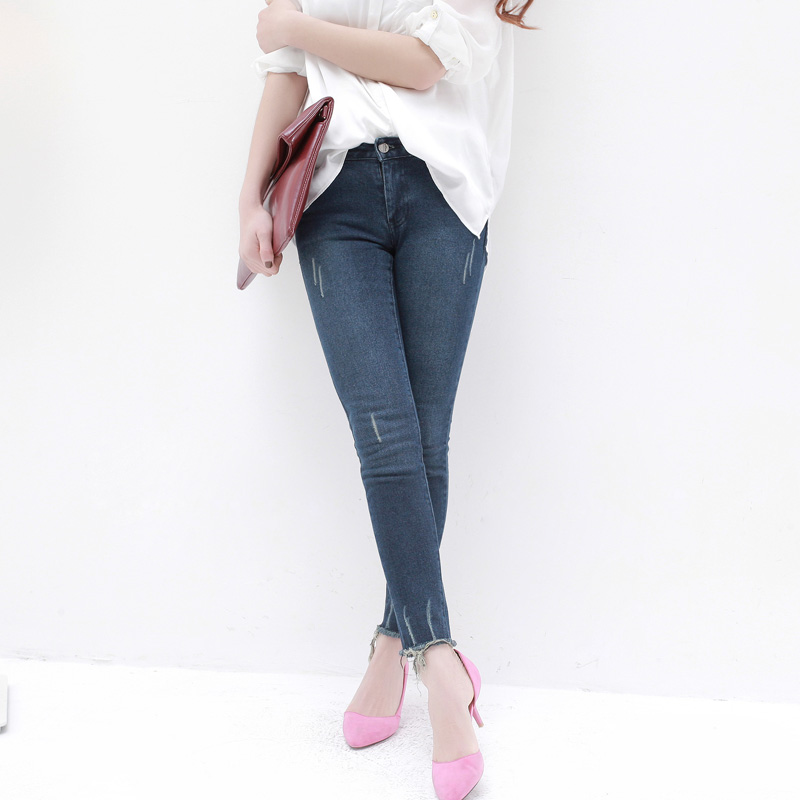 2013 spring women's street loose cat's claw taper denim trousers pants ae168