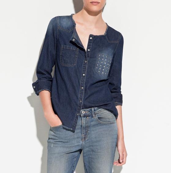 2013 spring women's stucco rivets o-neck denim thin outerwear short jacket mb3s15