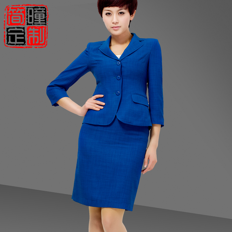 2013 spring women's suit jacket slim hip skirt work wear skirt ol fashion set a108