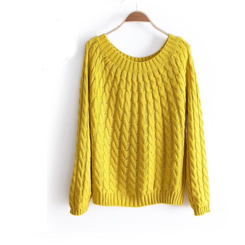 2013 spring women's sweet candy color twisted raglan sleeve pullover sweater wx1183 free shipping