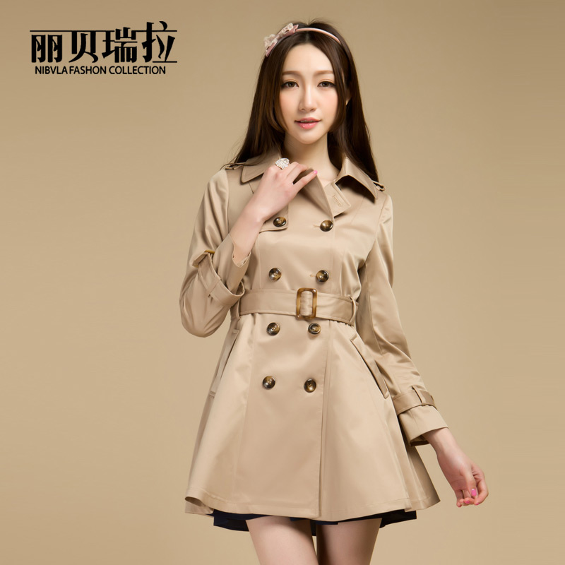 2013 spring women's trench women's fashion slim outerwear overcoat 1679