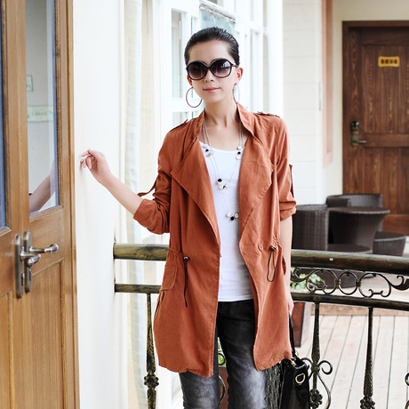 2013 spring Women trench outerwear f3240