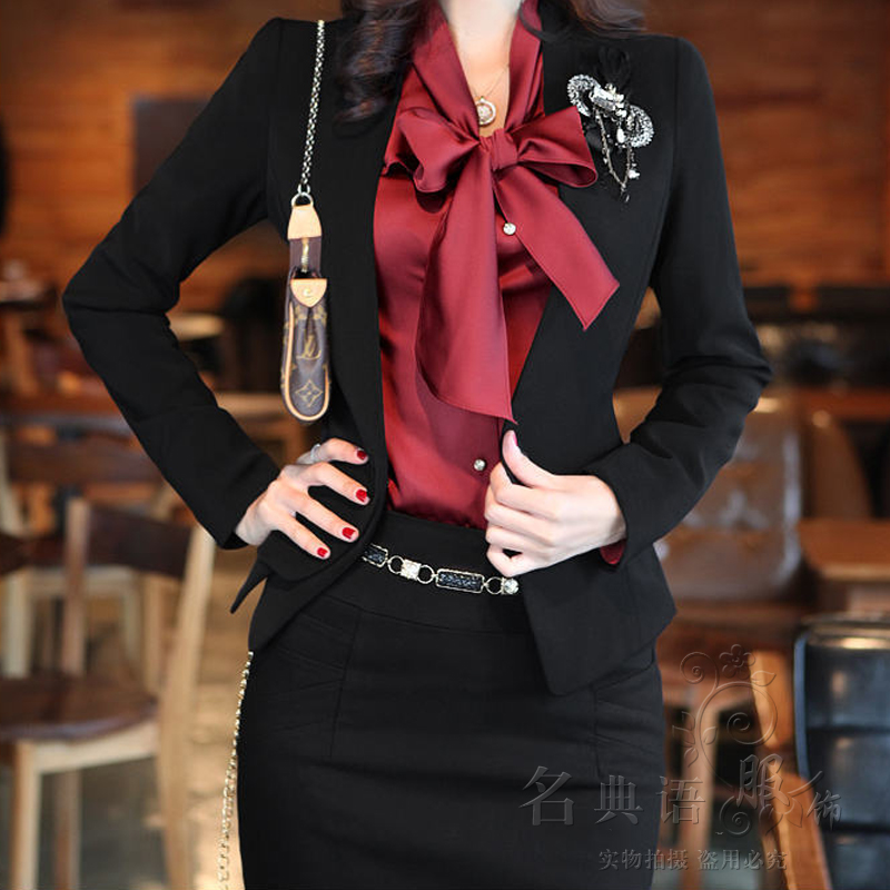 2013 spring work wear ol professional set formal fashion long-sleeve women's work wear suit set