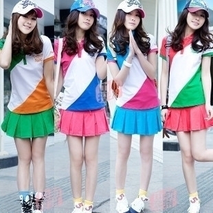 2013 summer 100% elegant cotton fashion t-shirt smarten piece set women's summer professional dress set