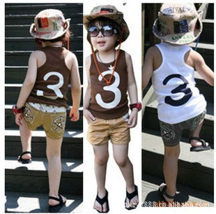 2013 summer 3 boys clothing girls clothing baby vest