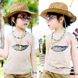 2013 summer animal boys clothing girls clothing baby child vest tx-1140