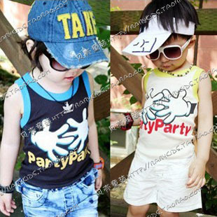 @ 2013 summer boys clothing girls clothing baby vest tx-0366