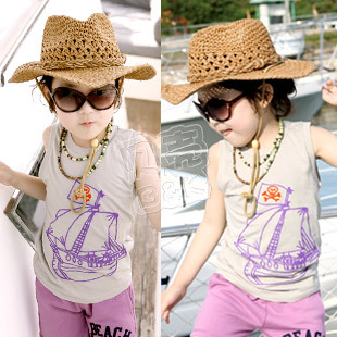 2013 summer boys clothing girls clothing baby vest tx-1125